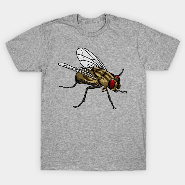 Housefly T-Shirt by Sticker Steve